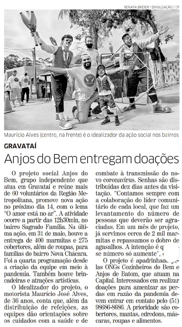 Anjos do Bem - Correio do Povo